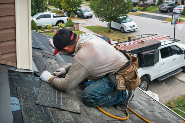 Professional Roof Inspection technician working in West Harrison, NY